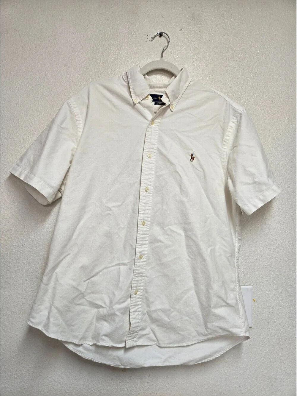 Polo Ralph Lauren Men’s XLT White Custom Fit Short Sleeve Pony Logo Polo Shirt
